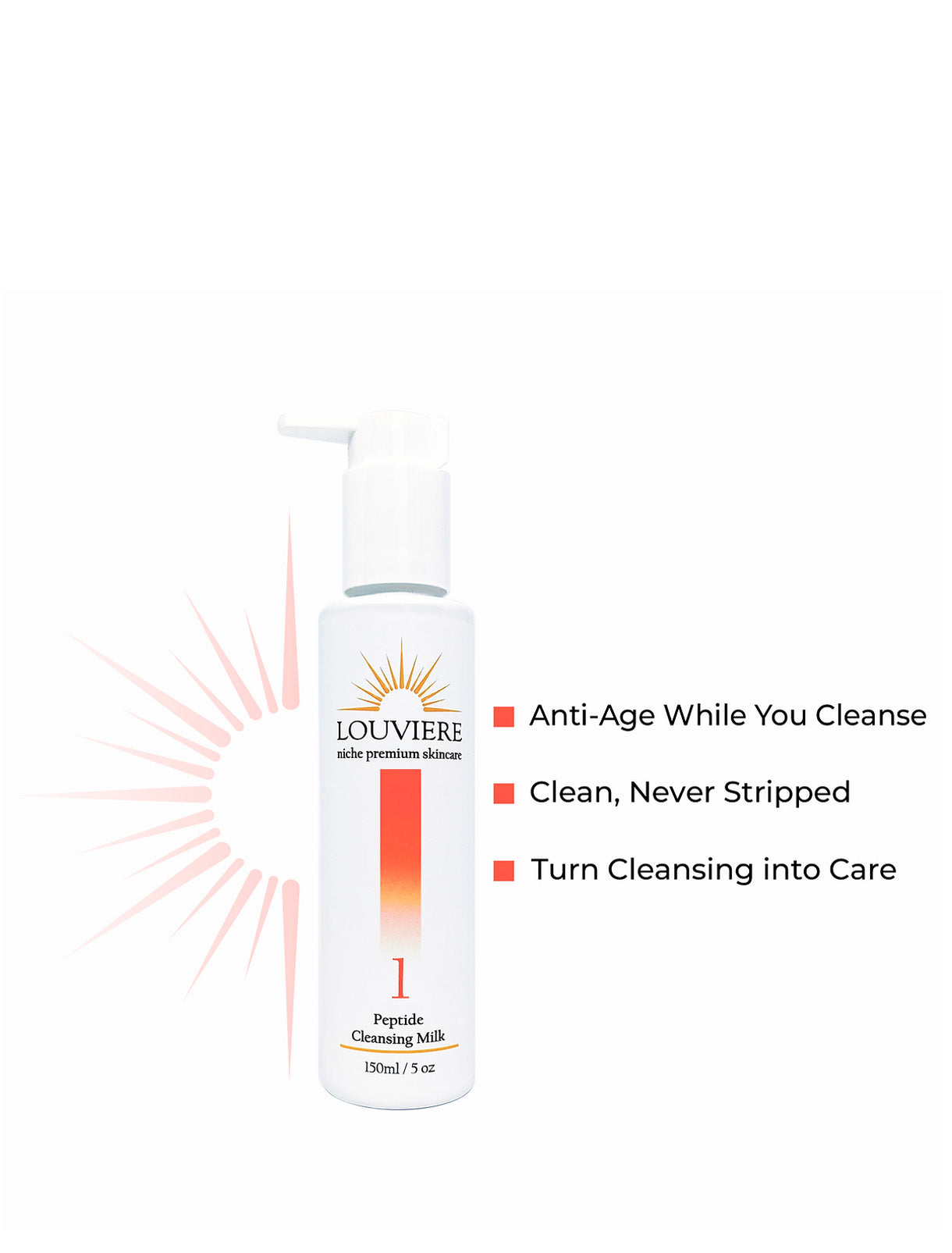 Louviere Peptide Cleansing Milk