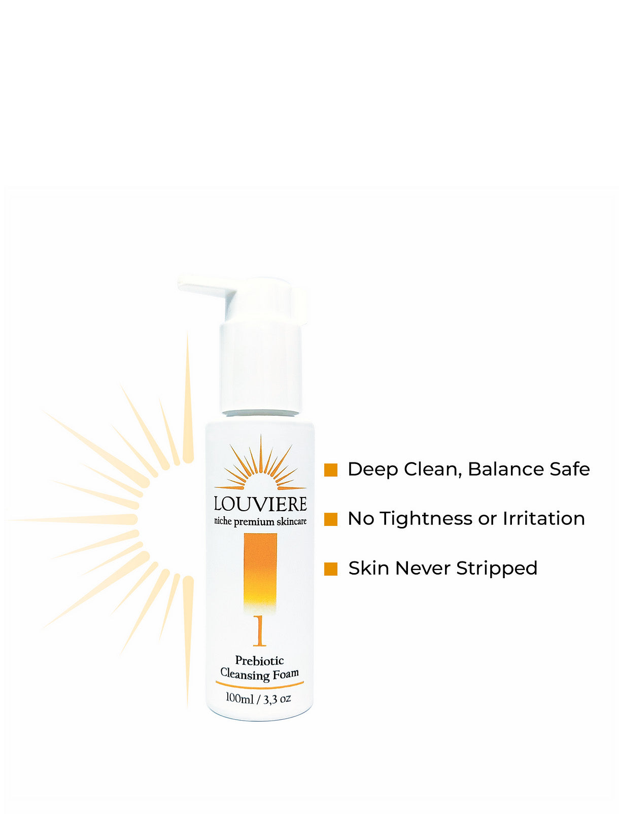 Louviere Prebiotic Cleansing Foam